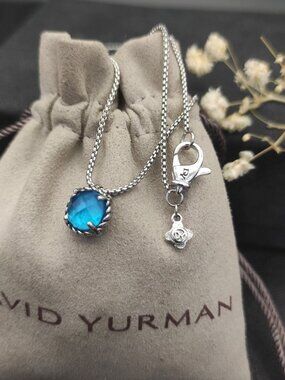 David Yurman 925 Silver Necklaces with Original Pouch